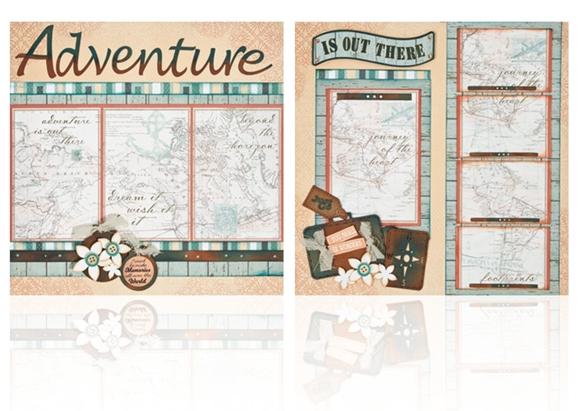 One Grand Adventure - (2) 12 x 12 Page Layouts - Quick Quotes