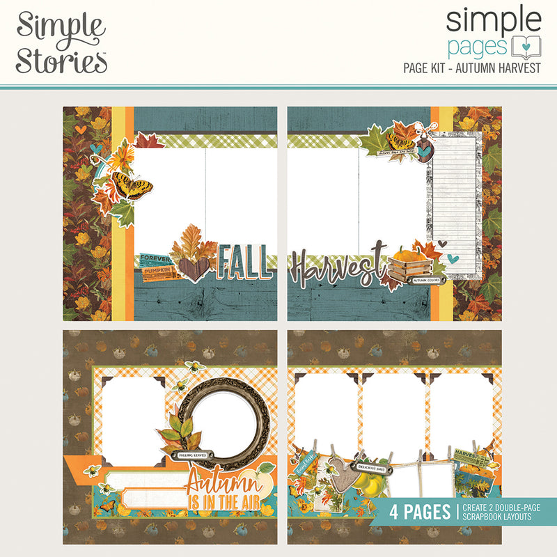 Simple Stories Autumn Harvest Virtual Bulk A2 Card Workshop