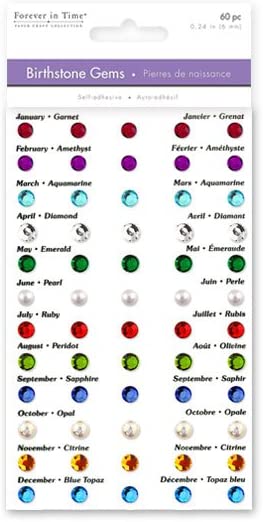 Birthday Gemstones by Forever in Time, MultiCraft - Multi Color