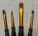 Brown Taklon Paint Brushes by Craft Smart - Set of 4,