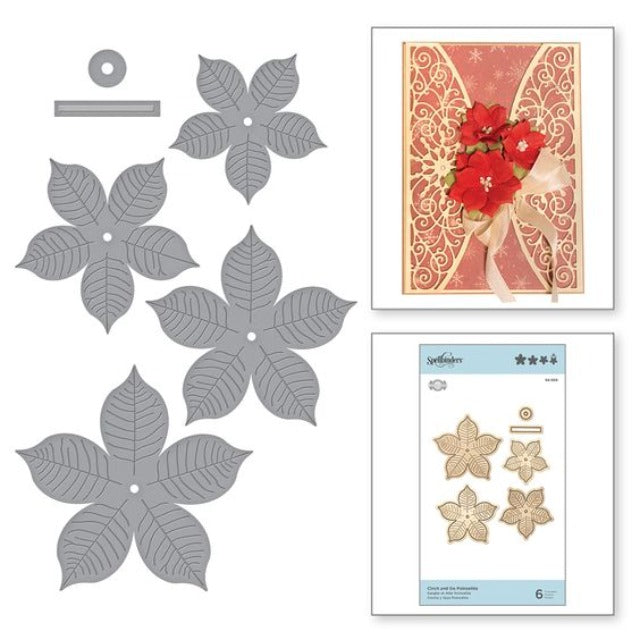 Cinch and Go Poinsettia Etched Dies from Spellbinders