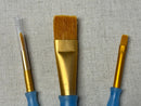 Golden Taklon Paint Brushes by Craft Smart - Set of 3,