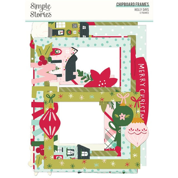 Holly Days Chipboard Frames from Simple Stories