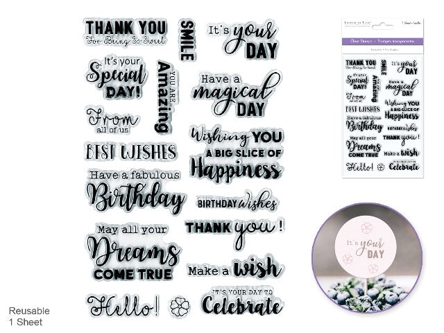 It's Your Day - Clear Stamps by Forever In Time, MultiCraft