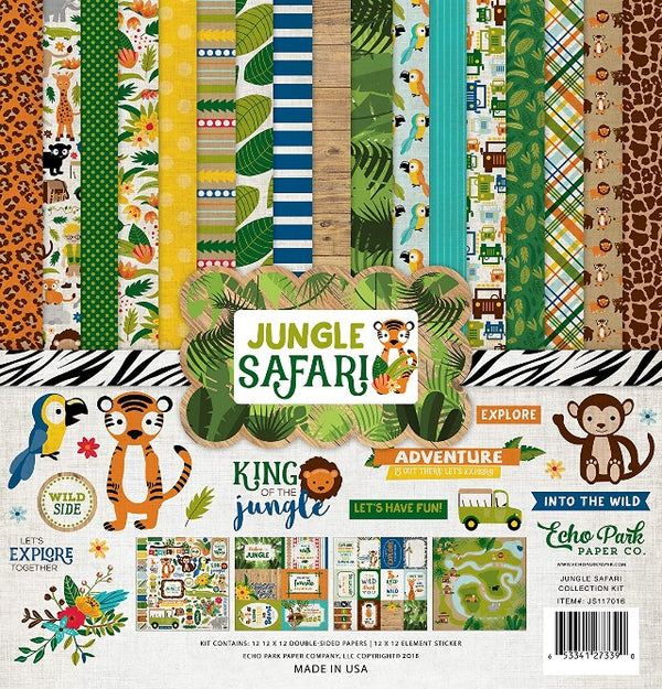 Jungle Safari 12 x 12 Collection Kit from Echo Park