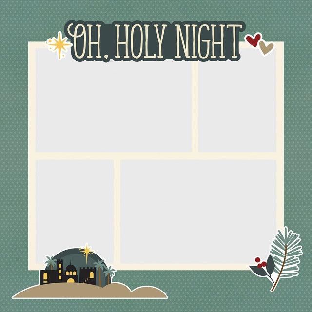 Oh, Holy Night Page Pieces from Simple Stories