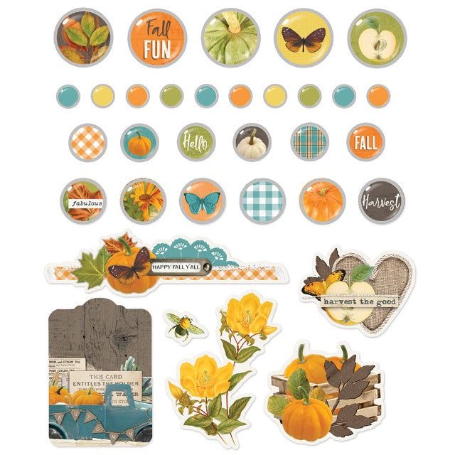 Simple Vintage Country Harvest - Decorative Brads from Simple Stories