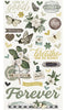 Simple Vintage Weathered Garden Chipboard Stickers from Simple Stories