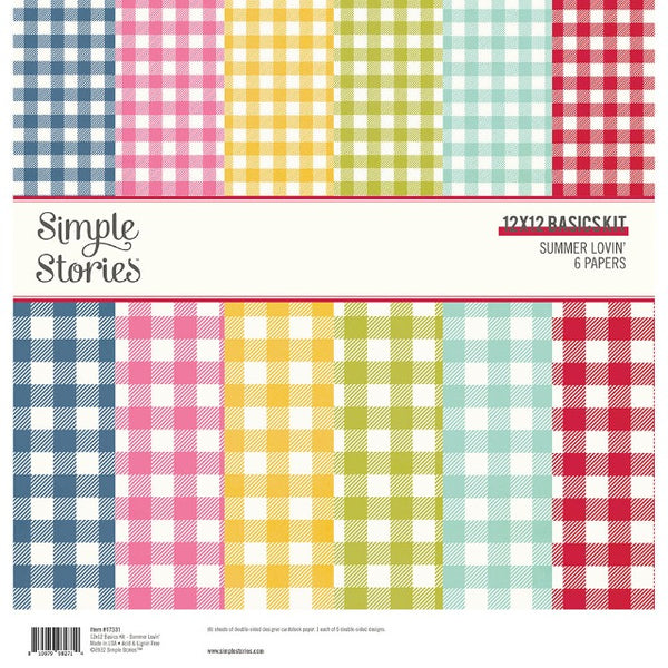 Summer Lovin' Collection - 12 x 12 Basics Kit by Simple Stories