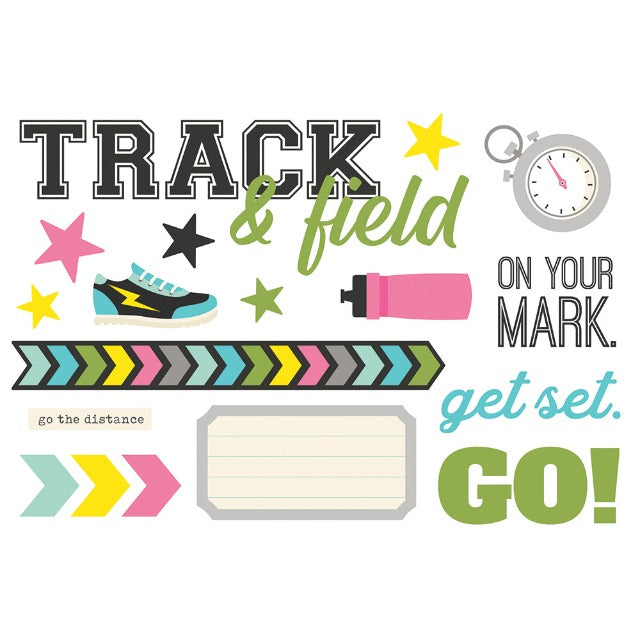 Track & Field Page Pieces from Simple Stories