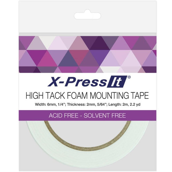 High Tack Foam Mounting Tape from X-Press It - 25" x 2.2yd