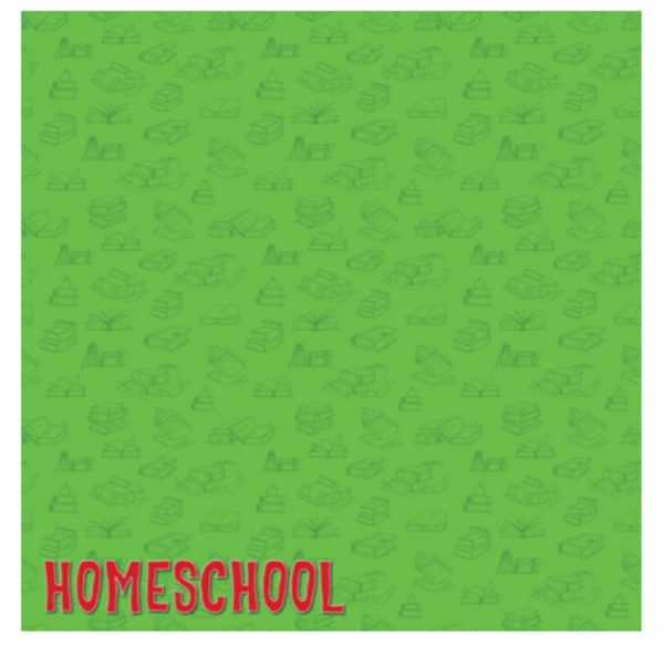 THERE'S NO PLACE LIKE HOME: HOMESCHOOL 12 x 12 CARDSTOCK from Reminisce
