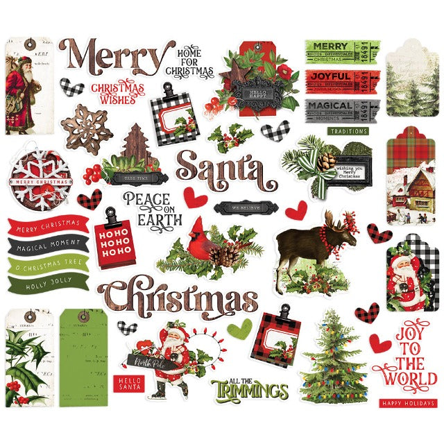 Simple Vintage Christmas Lodge Bits & Pieces by Simple Stories