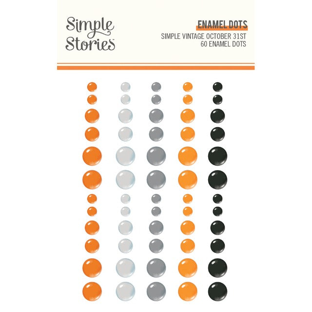 Simple Vintage October 31 Enamel Dots by Simple Stories
