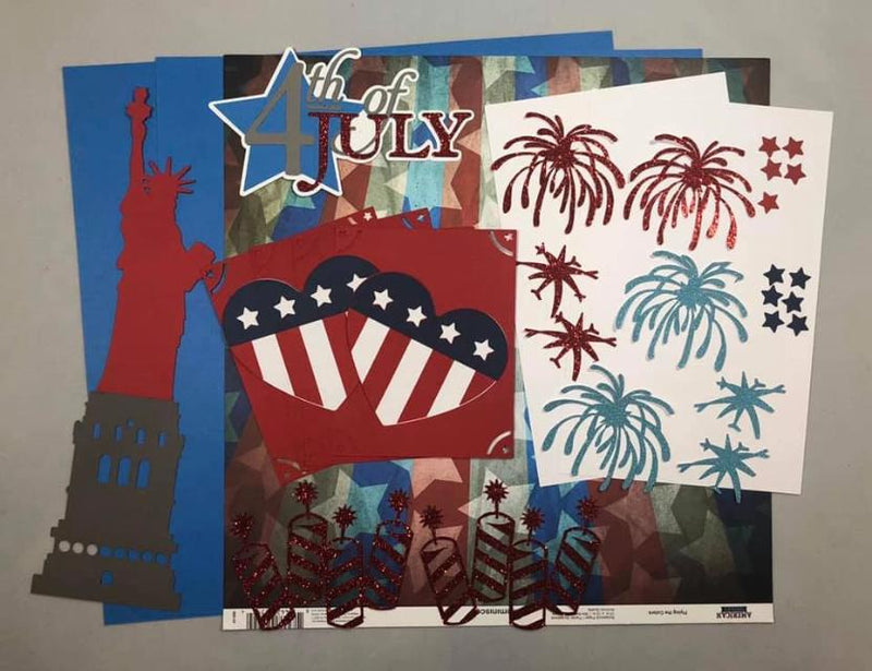4th of July 2 Page Layout Kit