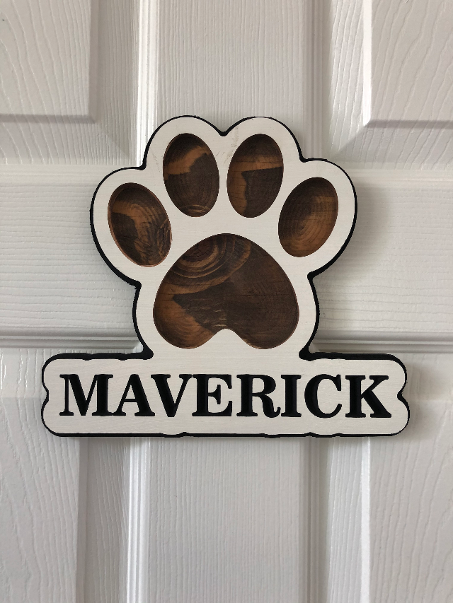 Personalized Dog Name Sign | Wood Dog Plaque | Custom Dog Name Sign | Pet Name | Dog Lover | Gift for Pets | Fur Baby Gift | Dog Memorial