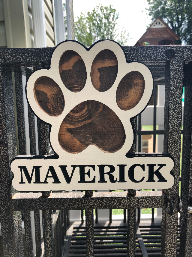 Personalized Dog Name Sign | Wood Dog Plaque | Custom Dog Name Sign | Pet Name | Dog Lover | Gift for Pets | Fur Baby Gift | Dog Memorial