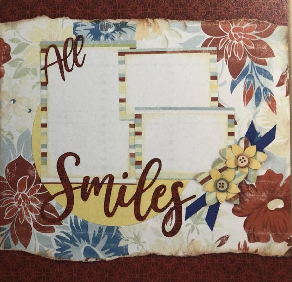 All Smiles - (2) 12" x 12" Page Layouts by Quick Quotes
