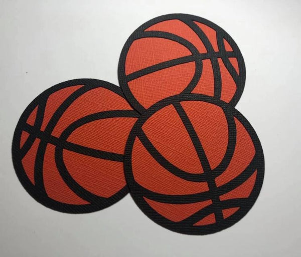 Basketballs - Set of 3 Die Cuts