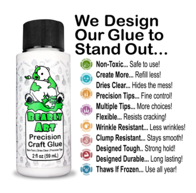 Bearly Art Precision Craft Glue (The Mini 2 oz)
