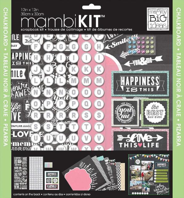 Chalkboard Doodle Mambi Scrapbook Kit by Me & My Big Ideas