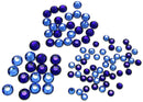 Swarovski Hotfix Crystals - Mix Cobalt / Sapphire