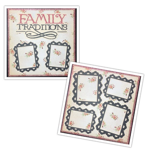 Family Traditions 2 Page Layout Kit