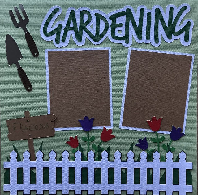 Gardening 2 Page Layout - Kit