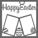 Happy Easter with Eggs - 12 x 12 Overaly