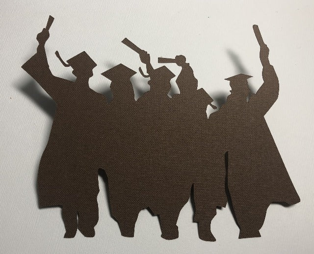 Group of Graduates Silhouette - Die Cuts