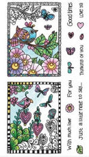 Hampton Arts Color Me Clear Stamps ~ Birds