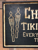 Personalized TIKI BAR/Outdoor BAR Sign - Birchwood Sign for Indoor/Outdoor - Can be Customized