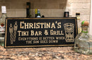 Personalized TIKI BAR/Outdoor BAR Sign - Birchwood Sign for Indoor/Outdoor - Can be Customized