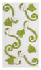 Jolee's Boutique Confections Icing Flourishes with Flowers Dimensional Stickers, Green and White