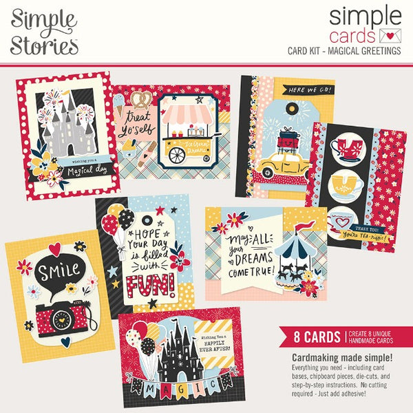 Say Cheese Main Street - Simple Cards Card Kit - Magical Greetings by Simple Stories