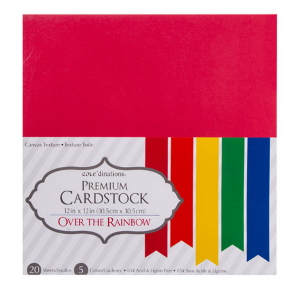 Core'dinations® Smooth - Over the Rainbow - 12 x 12 - 20 sheets - Classic Pkg