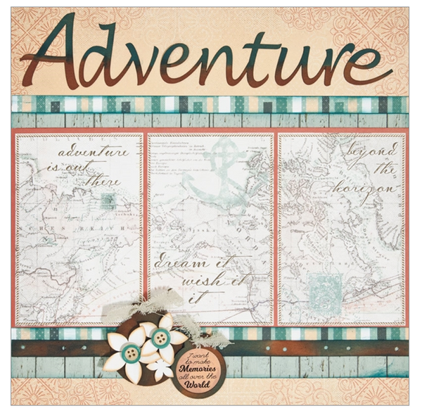 Adventure - (2) 12" x 12" Page Layouts by Quick Quotes