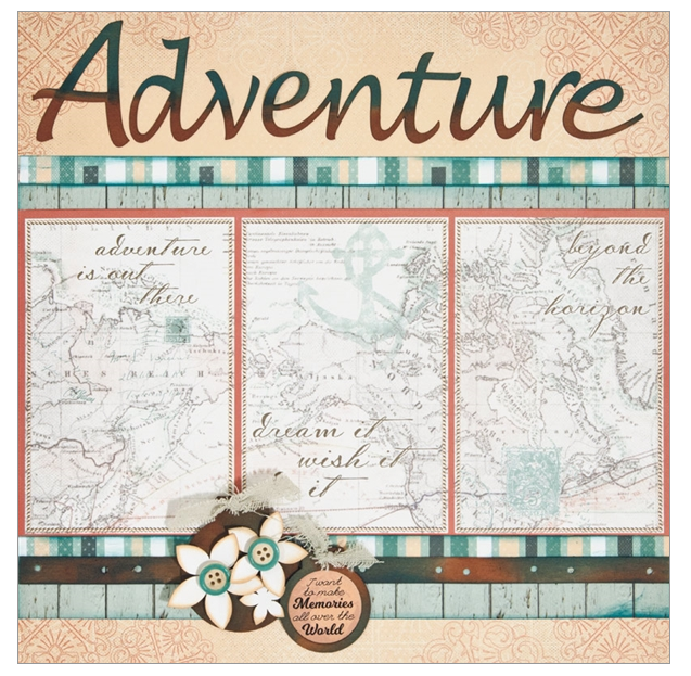 Adventure - (2) 12" x 12" Page Layouts by Quick Quotes
