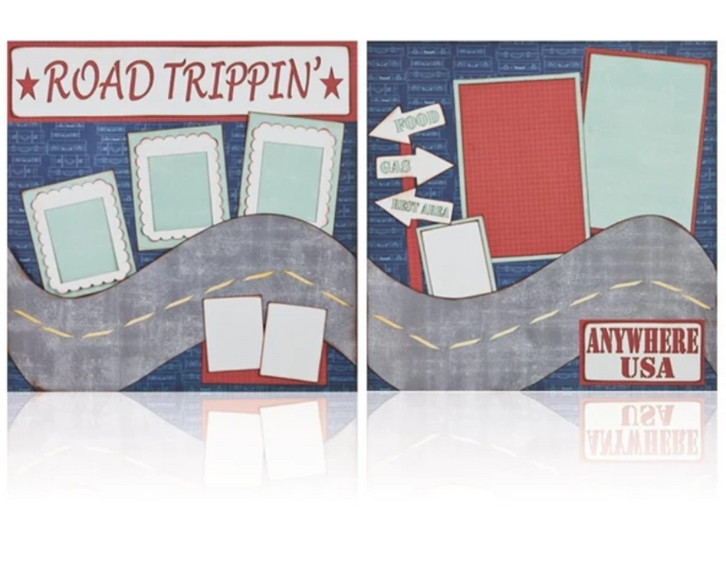Road Trippin' - (2) 12" x 12" Page Layouts by Quick Quotes