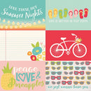 Simple Stories - Summer Days Collection - 12 x 12 Double Sided Paper - 4 x 6 Horizontal Elements