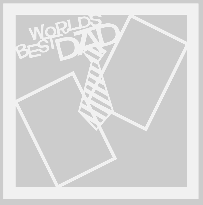 World's Best Dad - 12 x 12 Overlays