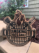 Personalized BBQ/Grilling/Outdoor Kitchen Birchwood Sign for Indoor/Outdoor - Can be Customized Wood Sign