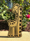 Custom Birchwood Personalized Decor - Wood Sign - Child's Bedroom or Playroom Sign - Giraffe