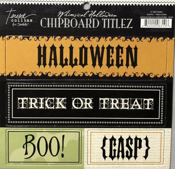 Whimsical Halloween Chipboard
